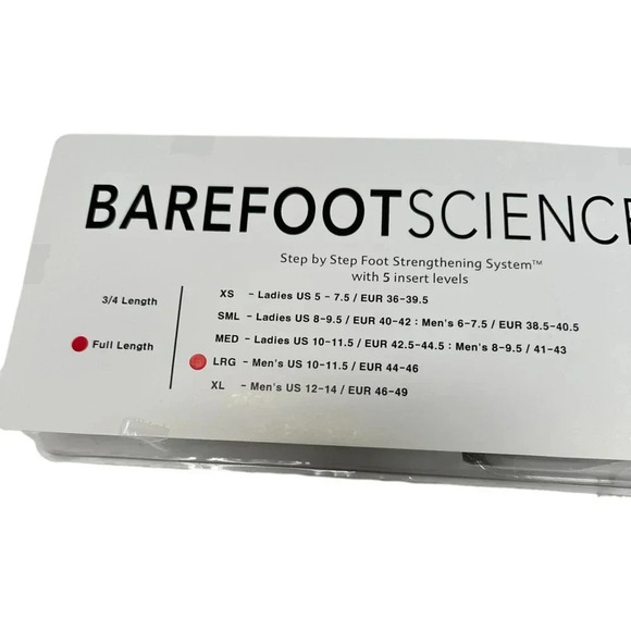 Barefoot Science Insoles Full  5 Step Foot Strength System Men Size L 10 to 11.5 - Picture 7 of 7
